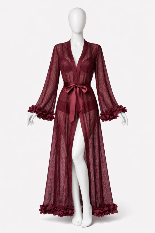 Nuisette Impériale Bordeaux Dentelle Luxe
