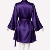 Ensemble Nuit Impériale Violet Satin & Dentelle