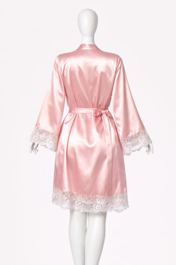 Ensemble Nuit Rose Satin & Dentelle Élégance
