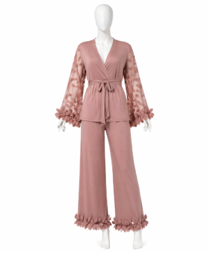 Ensemble Nuit Élégance Nude Dentelle Florale