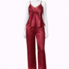 Ensemble Nuit Satin Rouge Luxe Ensemble Nuit Satin Rouge Luxe