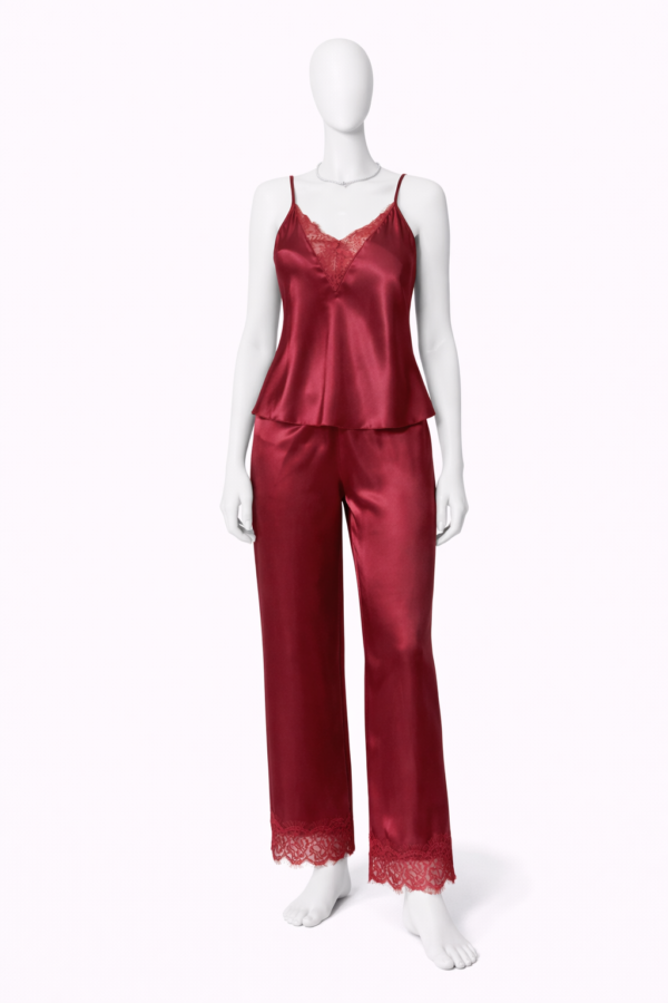 Ensemble Nuit Satin Rouge Luxe Ensemble Nuit Satin Rouge Luxe