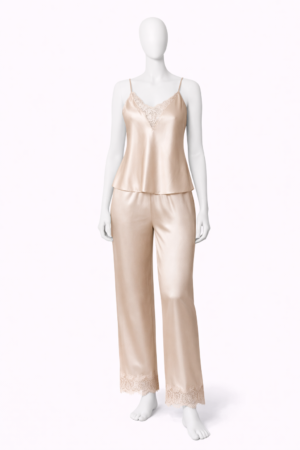 Ensemble Nuit Satin Champagne Élégance