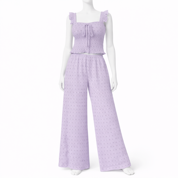 Ensemble Pyjama Lavande Douce Élégance