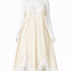 Nuisette Satin Ivoire Élégance – Dentelle Fine