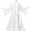 Kimono Satin Blanc Luxe & Dentelle Royale