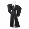 Kimono Satin Noir Luxe & Dentelle Élégante