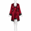 Ensemble Satin Rouge Intense & Dentelle Noire Chic