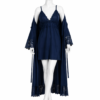 Ensemble Nuit Élégance Bleu Nuit & Dentelle Fine