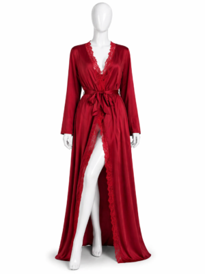 Kimono Nuit Rouge Passion – Élégance Sensuelle