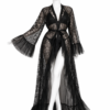 Kimono Nuit Noir Impérial – Séduction Élégante