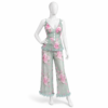 Pyjama Velours Fleuri – Douceur Élégante