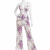 Pyjama Velours Floral Élégance – Collection Douce Nuit
