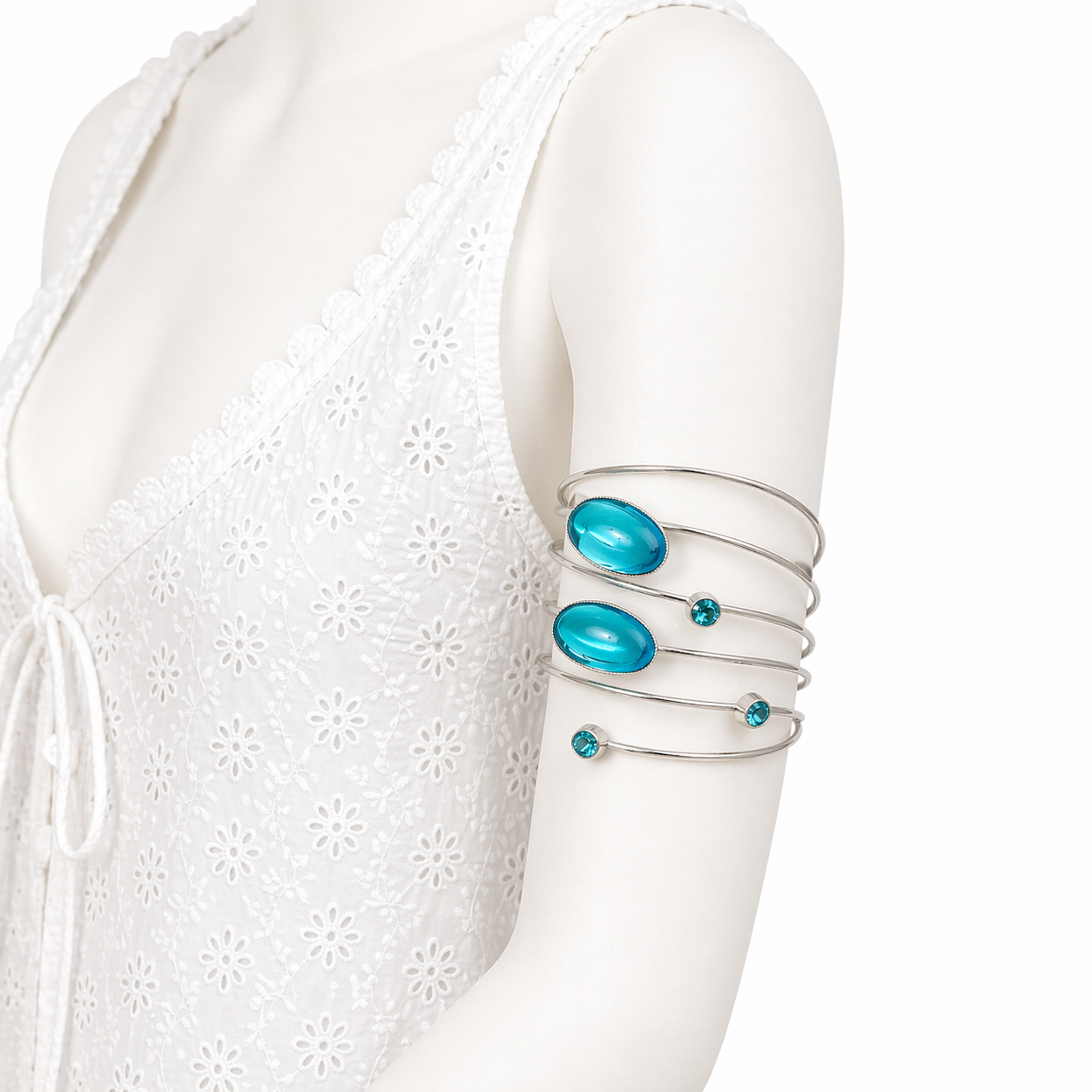 Bracelet Bras Turquoise Élégance