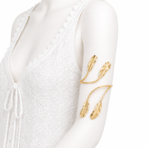 Bracelet Bras Feuille Dorée Élégance