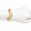 Bracelet Manchette Courbe Luxe Or