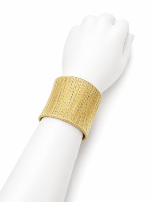 Bracelet Manchette Fils Dorés Élégance