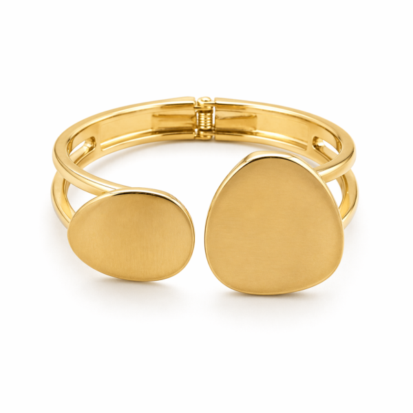 Bracelet Duo Disques Élégance Or