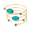 Bracelet Bras Turquoise Doré Prestige