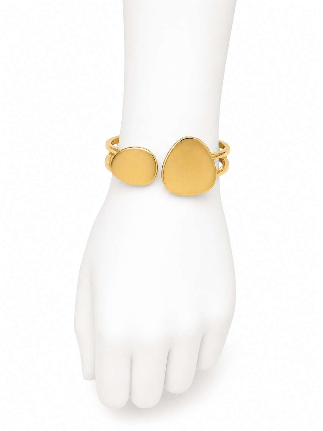 Bracelet Duo Disques Élégance Or