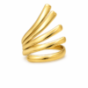 Bague Élégance Multi-Lignes Gold