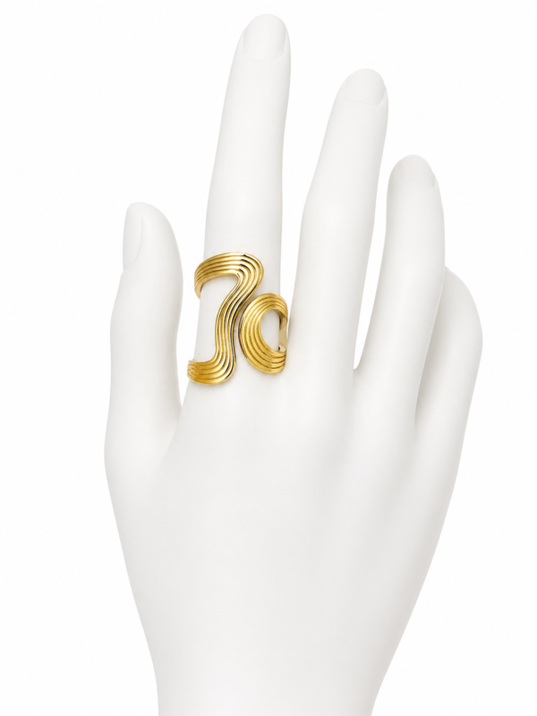 Bague Vague Sculptée Gold