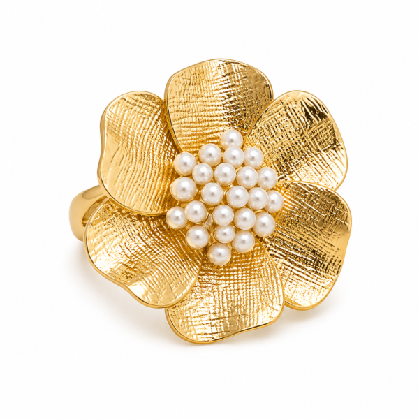 Bague Fleur Royale Perla