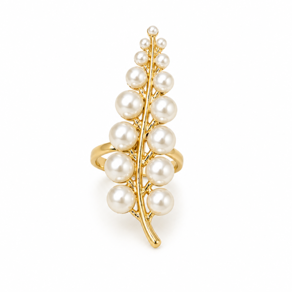 Bague Feuille Royale Perla