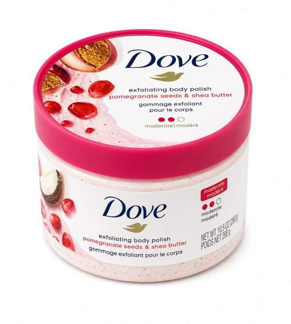 Dove Pomegranate Glow™ – Gommage Corps Grenade & Karité