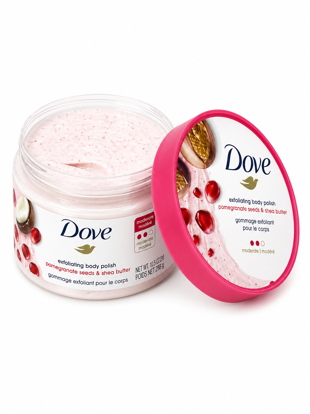 Dove Pomegranate Glow™ – Gommage Corps Grenade & Karité