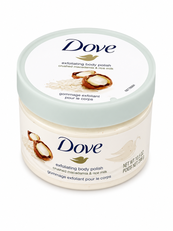 Dove Silk Care™ – Gommage Corps Macadamia & Lait de Riz