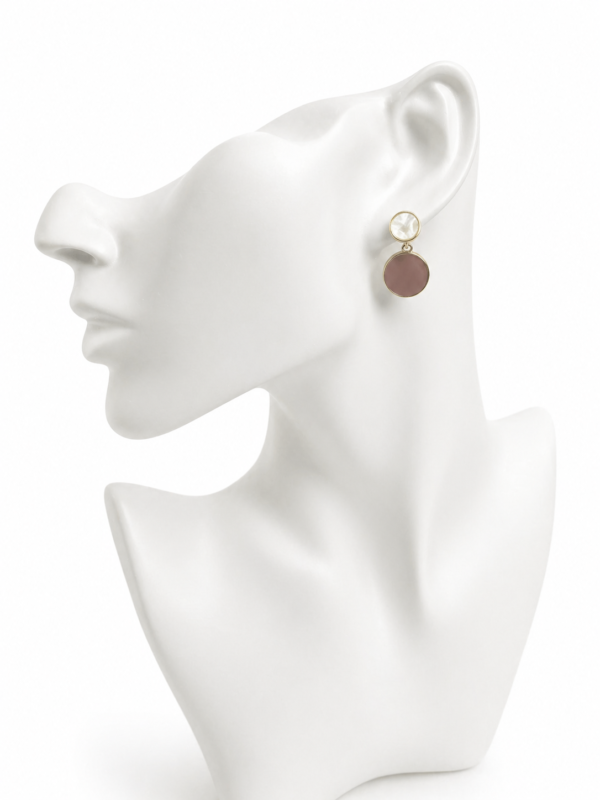 Boucles Duo Élégance Rose Nude