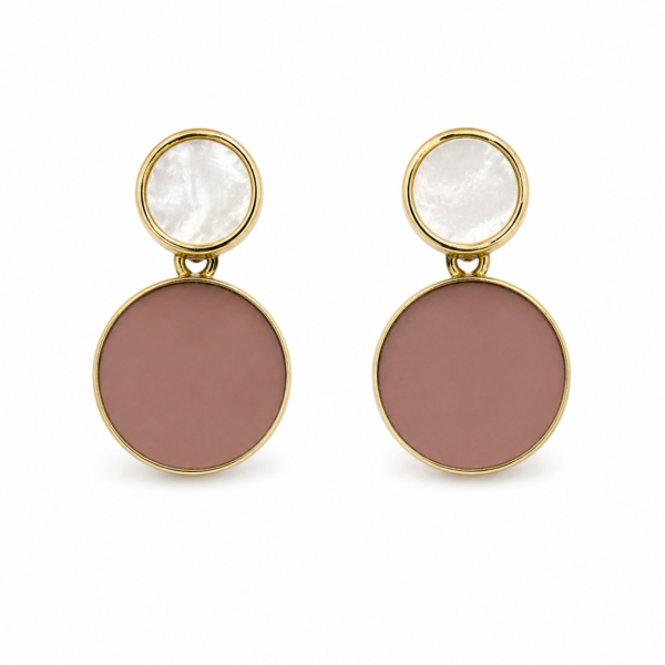 Boucles Duo Élégance Rose Nude