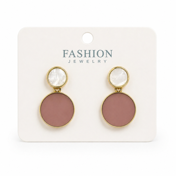 Boucles Duo Élégance Rose Nude