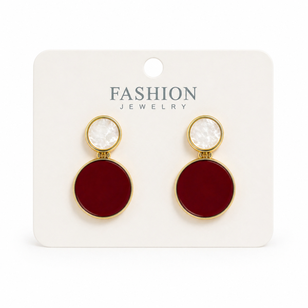 Boucles Duo Passion Rouge