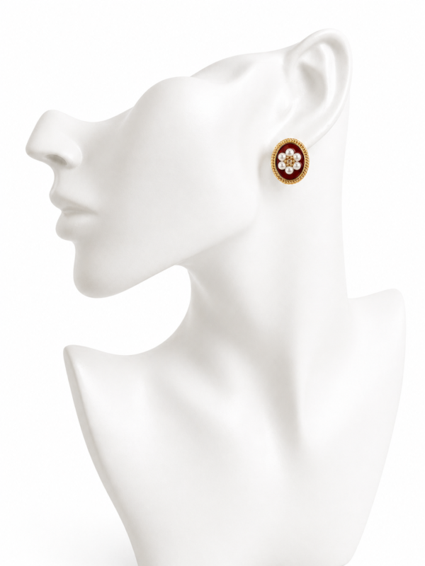 Boucles Héritage Ruby Perlé