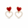 Boucles Cœur Perlé Amour