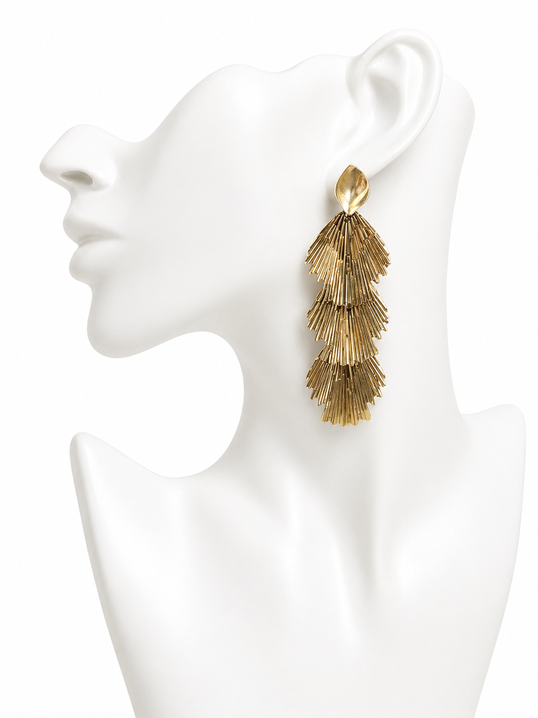 Boucles Cascade Royale Or