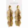 Boucles Cascade Royale Or