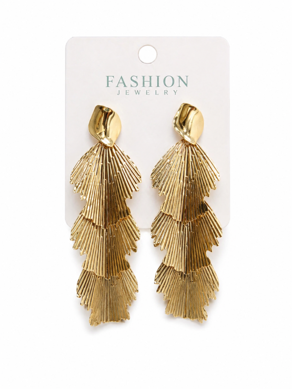 Boucles Cascade Royale Or