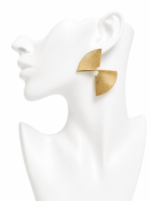 Boucles Éventail Royal Doré