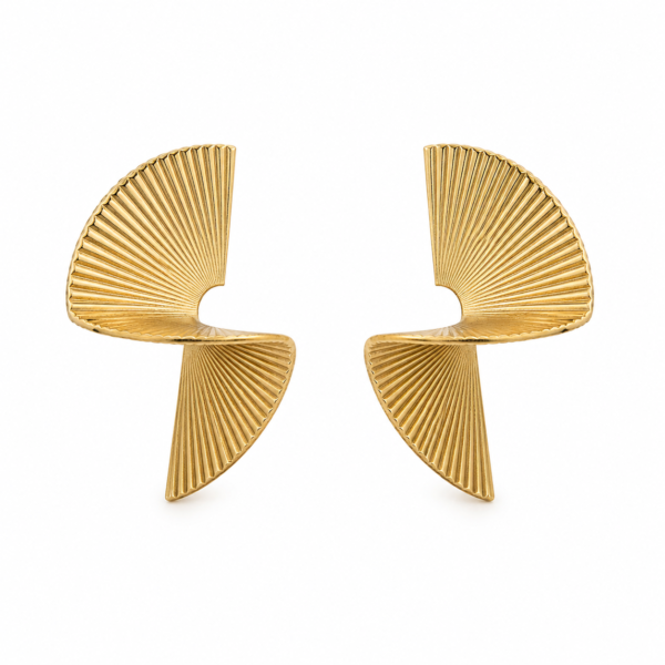 Boucles Éventail Royal Doré