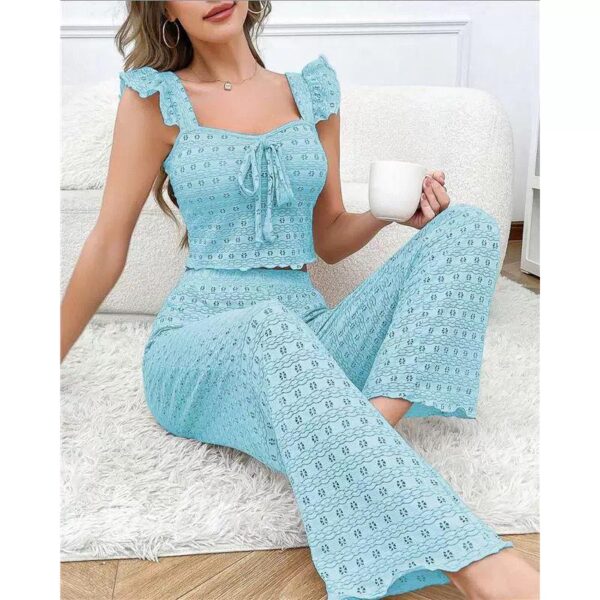 Ensemble Pyjama Bleu Ciel Élégance Légère