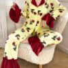 Ensemble Nuit Floral Soleil Élégant