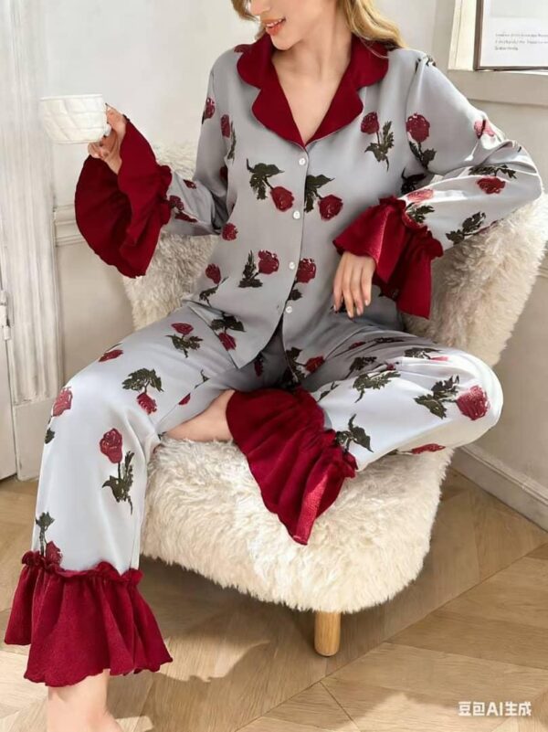 Ensemble Nuit Floral Nuage Élégant