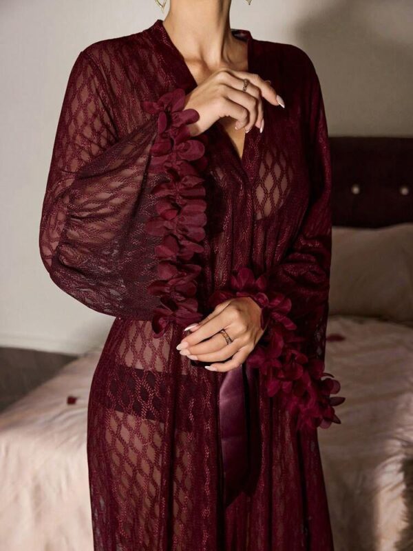 Nuisette Impériale Bordeaux Dentelle Luxe