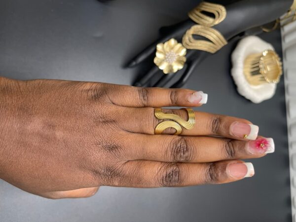 Bague Vague Sculptée Gold