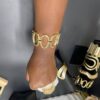 Bracelet Chaîne Ovale Luxe Doré