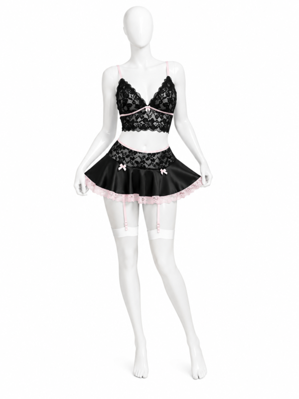 Ensemble Lingerie Noir & Rose Sweet Romance