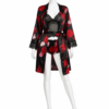 Kimono Satin Black Romance